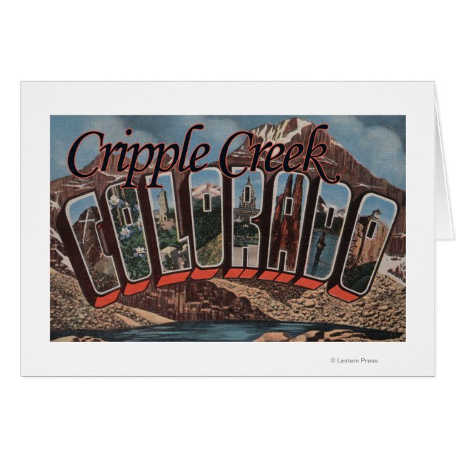 Cripple Creek, Colorado - Large Letter Scenes (Front Horizontal)
