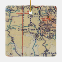 Cripple Creek Vintage Map