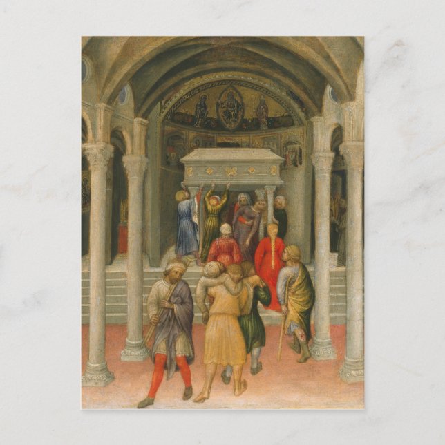Crippled and Sick Cured at Tomb of St. Nicholas Postcard (Front)