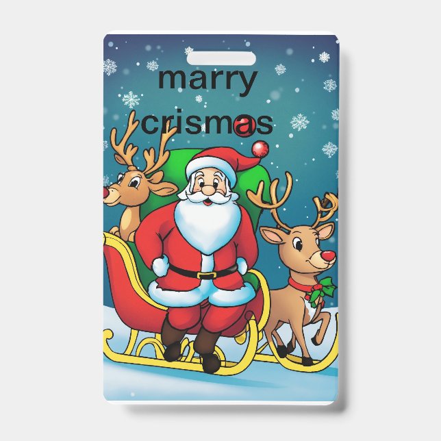 crismas bag ID badge (Front)