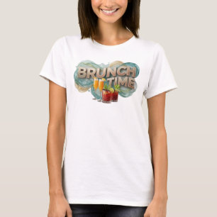 Crisp Colourful BRUNCH TIME Custom Tee