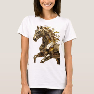 Crisp Gold ABSTRACT ART Graphic Design T-Shirt