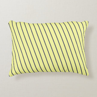 Crisp Navy Stripe Accent Pillow #4