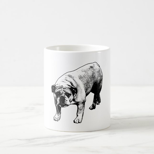 Crisp Noel Bulldog Coffee Mug (Center)