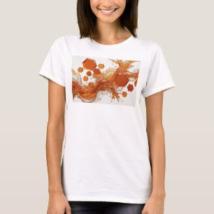 Crisp Orange ABSTRACT ART Design v2 T-Shirt