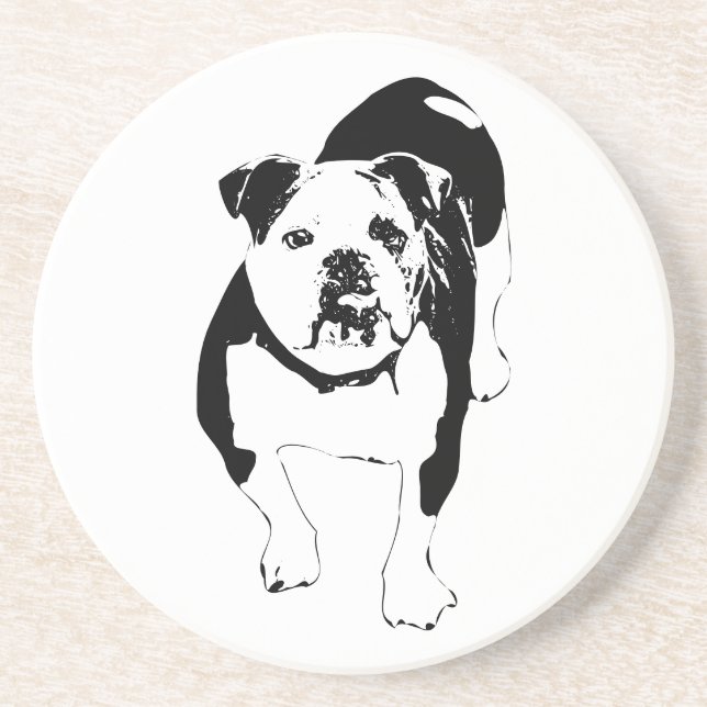 Crisp Pause, Bulldog Cheer Coaster (Front)