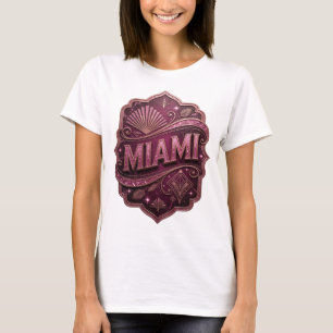 Crisp Pink MIAMI Graphic Tee