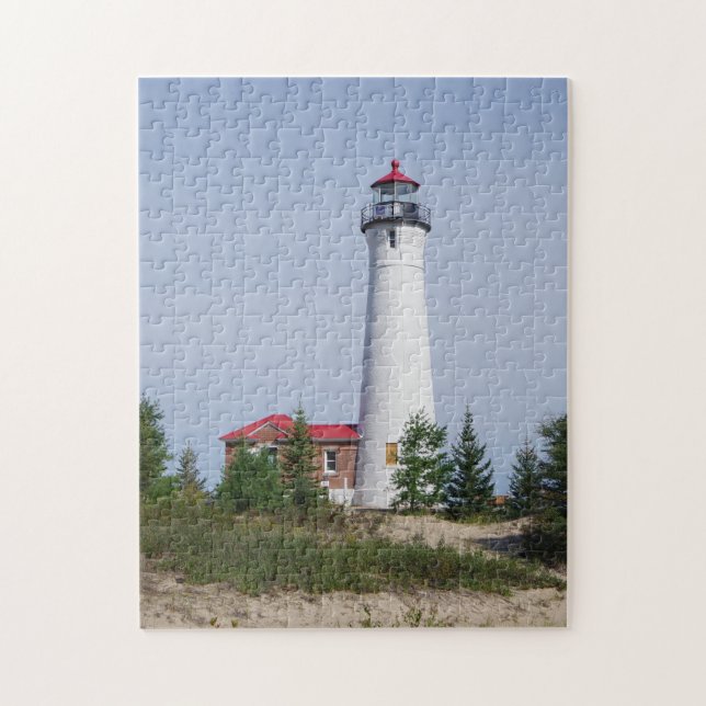 Crisp Point Lighthouse Jigsaw Puzzle (Vertical)