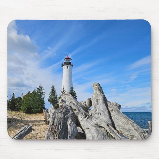Crisp Point Lighthouse Mouse Pad (Front)