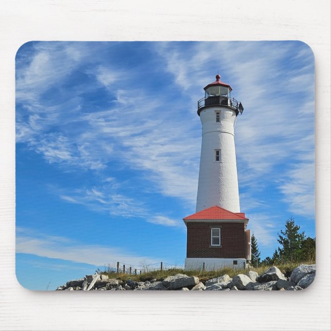 Crisp Point Lighthouse Mouse Pad (Front)