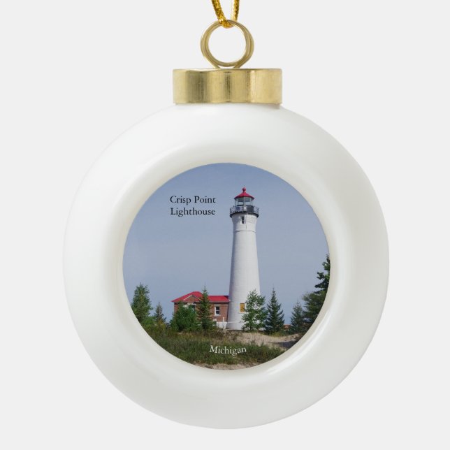 Crisp Point Lighthouse ornament (Front)