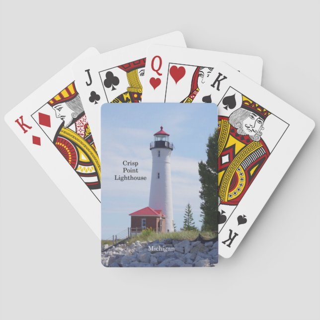 Crisp Point Lighthouse playing cards (Back)