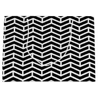 Crisp Sharp Opposing Arrows Chevron Black White