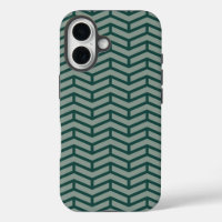 Crisp Sharp Opposing Arrows Chevron Two Tone Green
