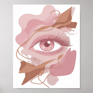 Crisp Silver ABSTRACT ART Art Print