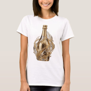 Crisp Silver ABSTRACT ART Art Print T-Shirt