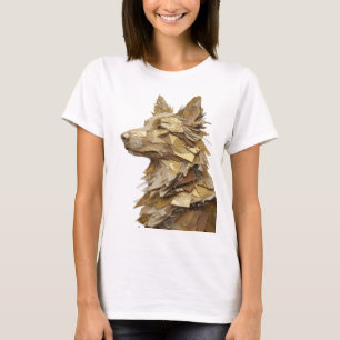 Crisp Silver ABSTRACT ART Artistic Motif T-Shirt