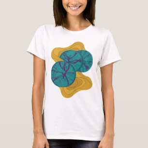 Crisp Silver ABSTRACT ART Modern Design v2 T-Shirt