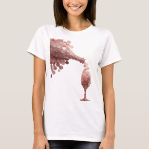 Crisp Silver ABSTRACT ART Statement Design T-Shirt