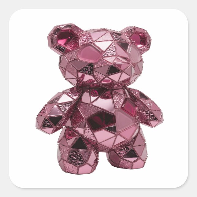 Crisp Silver Abstract Sticker Motif (Front)