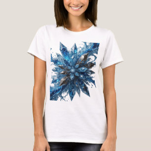 Crisp Silver BLUE ICE STAR Shirt Design