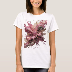 Crisp Silver CHOCOLATE FLUX Print T-Shirt