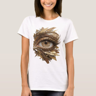 Crisp Silver GOLDEN EYE Modern Design T-Shirt