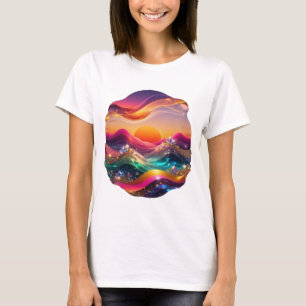 Crisp Silver SUNSET BEACH Quote Shirt