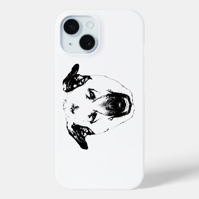Crisp Vector Dog Head Phone Case (Back)