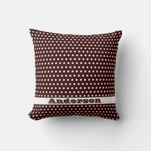 Crisp White Polkadot Pattern Cushion