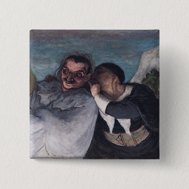 Crispin and Scapin 15 Cm Square Badge (Front)