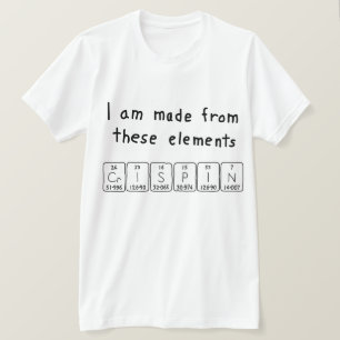 Crispin periodic table name shirt