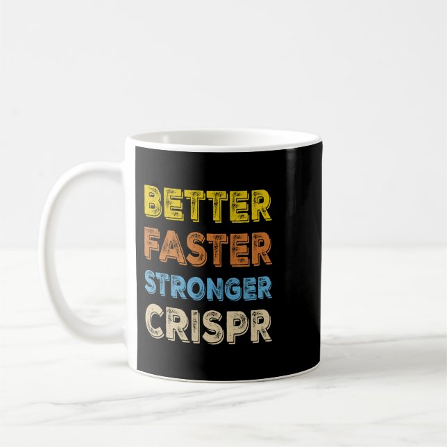 Crispr DNA Edits Funny Scientist Biologist Coffee Mug (Left)