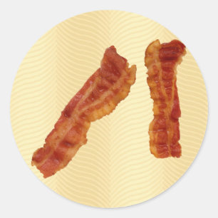 Crispy Bacon Classic Round Sticker