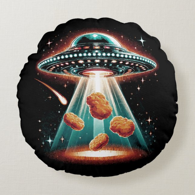 Crispy Chicken Nugget  Round Cushion (Front)