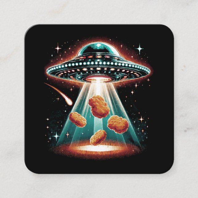 Crispy Chicken Nugget  Square Business Card (Front)