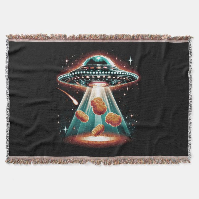 Crispy Chicken Nugget  Throw Blanket (Front)