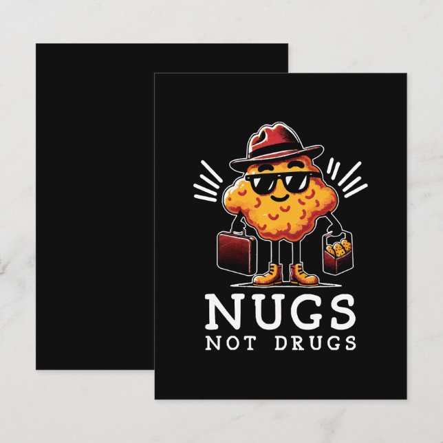 Crispy Nugs Not Drugs Enclosure Card (Front/Back)