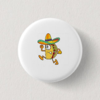 crispy taco 3 cm round badge