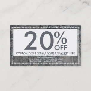 crispy texture coupon card