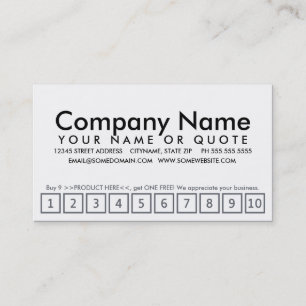 crispy texture loyalty program card