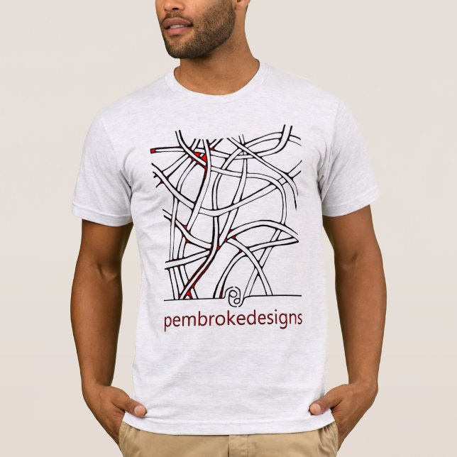 Criss Cross with Black and Red T-Shirt (Front)