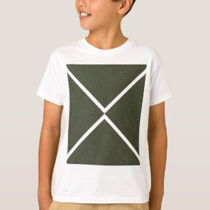 Criss-Cut Moss Green Geometric Tee - T-Shirt