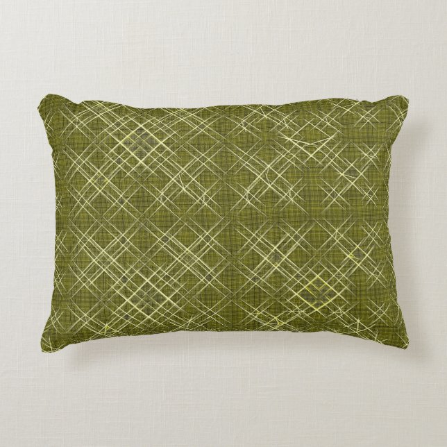 Crisscross Elegance Decorative Cushion (Front)