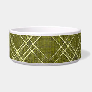 Crisscross Elegance Pet Bowl