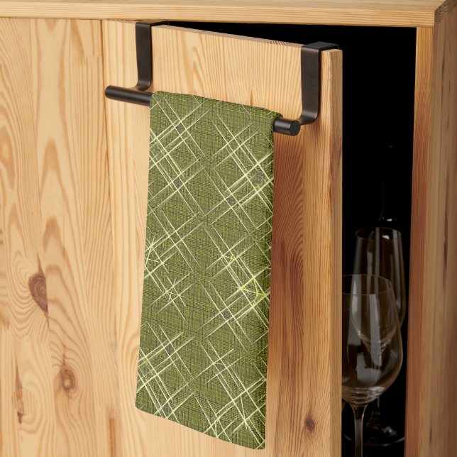 Crisscross Elegance Tea Towel (Thirds Fold)
