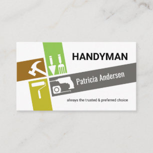 Crisscross Handyman Repair Tools Business Card