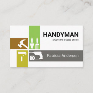 Crisscross Handyman Repair Tools Business Card