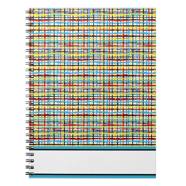 Crisscross pattern notebook (Front)
