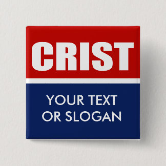 CRIST 2012 15 CM SQUARE BADGE